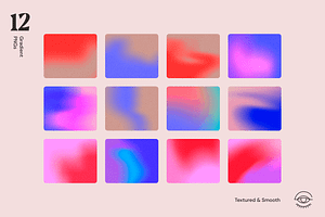 Grainy Gradient Shapes & Backgrounds