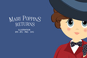 Mary Poppins Returns, an Illustration by Sonia design studio (Thumbnail 1 of 3)
