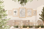 CHRISTMAS DINNER | frame mockup set, a Household Mockup by yuliyuri.studio (Thumbnail 10 of 12)
