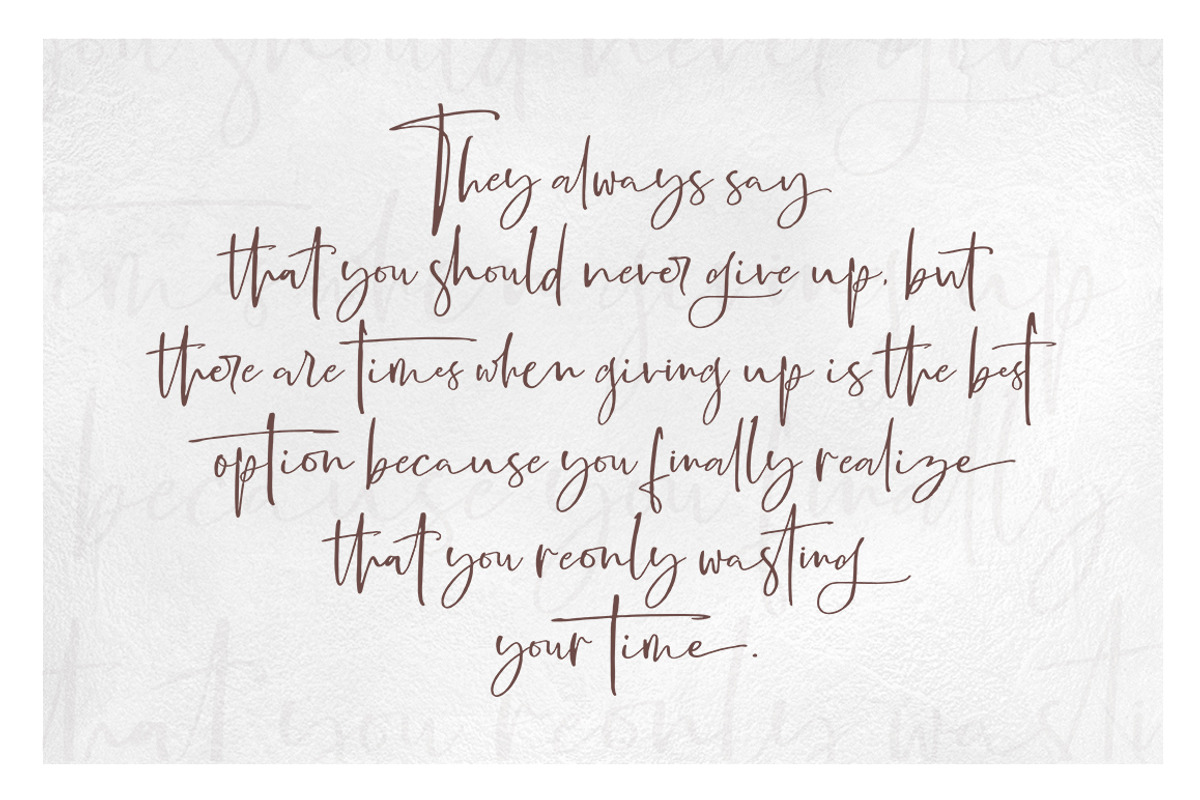 Boisterous Signature, a Script Font by Dhan Studio (Photo 10 of 24)