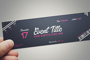 PINK DREAM ticket template, a Card Template by Tzochko (Thumbnail 5 of 5)