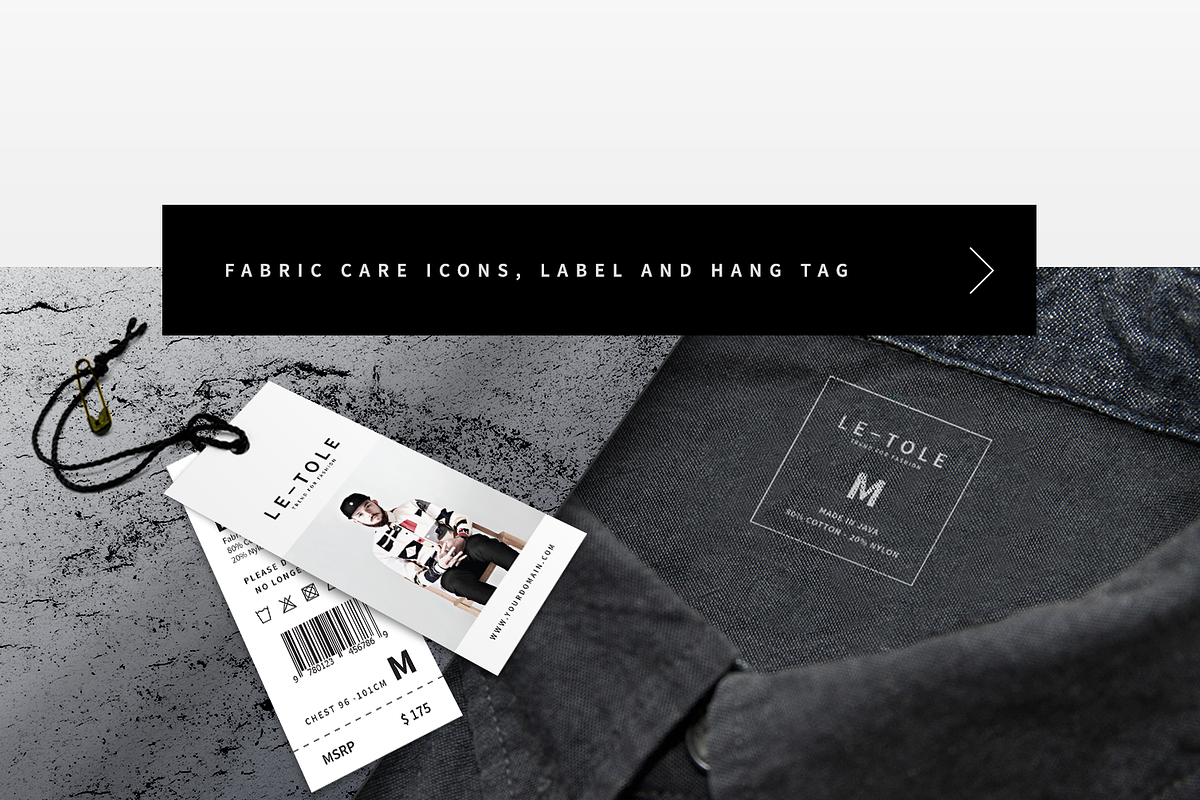 Fabric Care Icons, Label & Hang Tag, a Card Template by BOXKAYU (Photo 1 of 4)