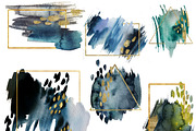 Aurum-25 watercolor splash & glitter, a Texture Graphic by holaholga (Thumbnail 2 of 5)