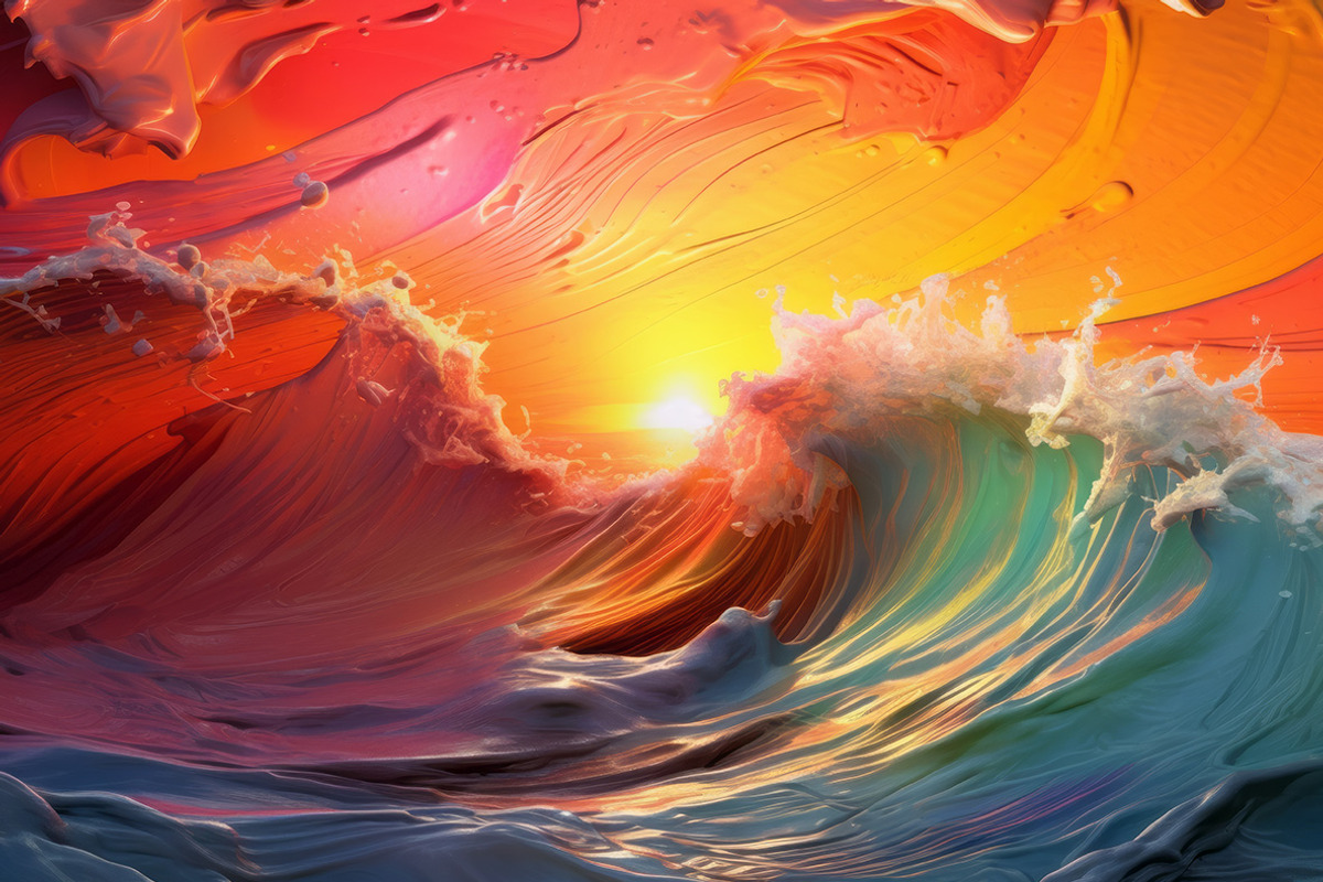 Paint waves - 27 images, a Decorative Illustration by Handmadefont (Photo 9 of 10)