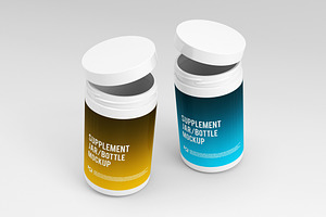 Supplement Jar / Bottle Mock-Up 3