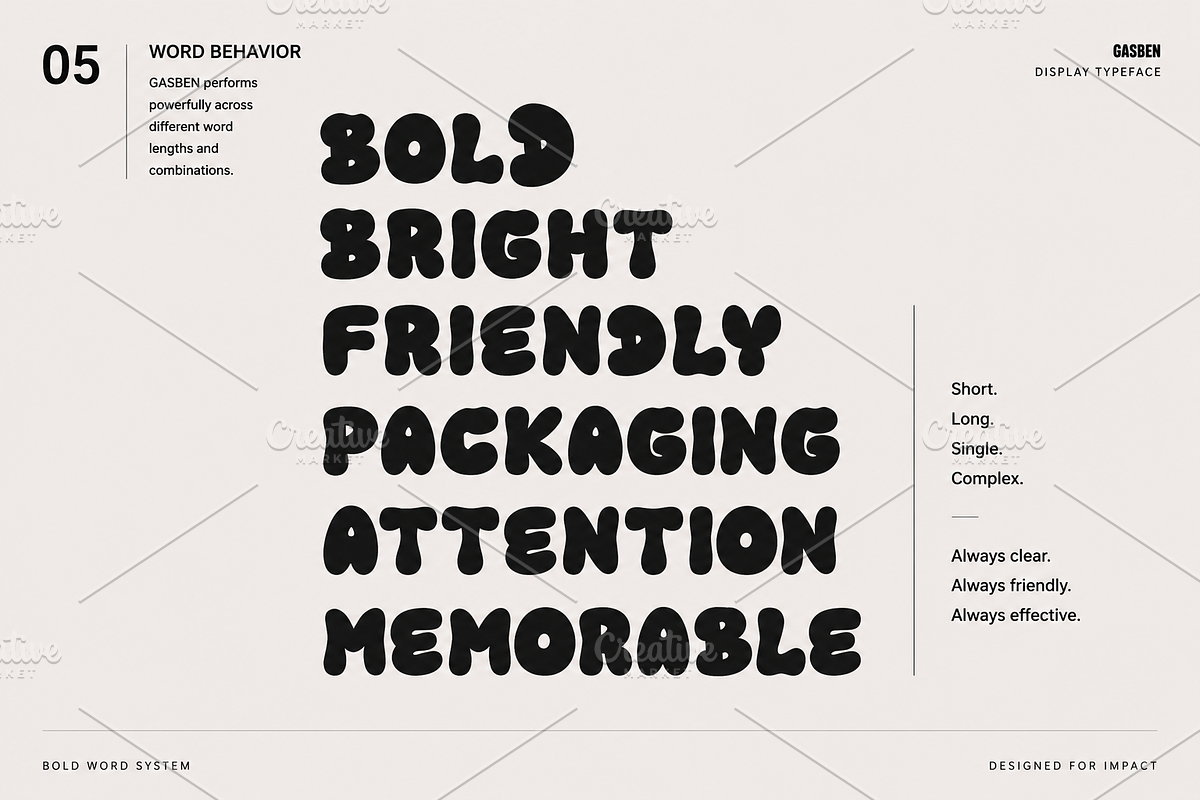 Gasben – Playful Display Font, a Handwritten Font by Solutype (Photo 5 of 12)
