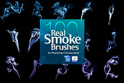 100 Real Smoke Brushes for Photoshop, a Brush Add-On by Creative Graphics (Thumbnail 5 of 11)