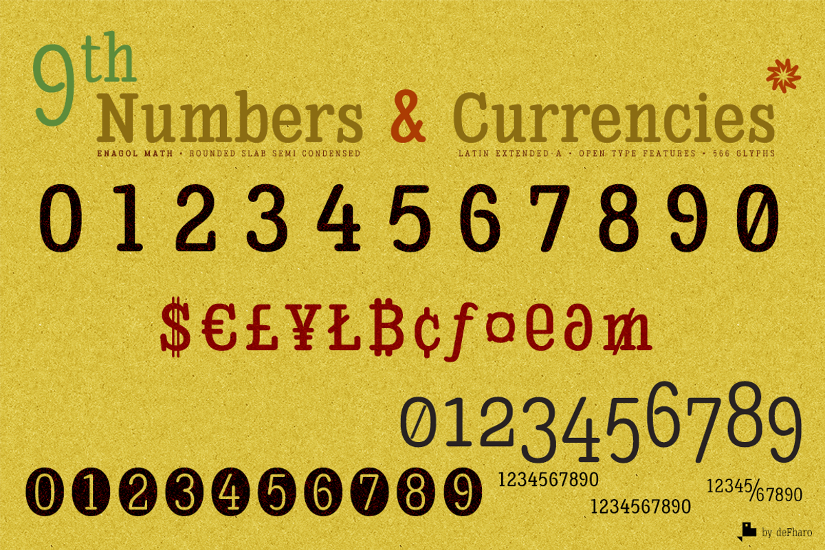 Enagol Math Rounded -4 fonts- preview 6