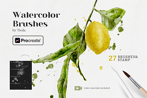 Procreate Watercolor Brushes Set
