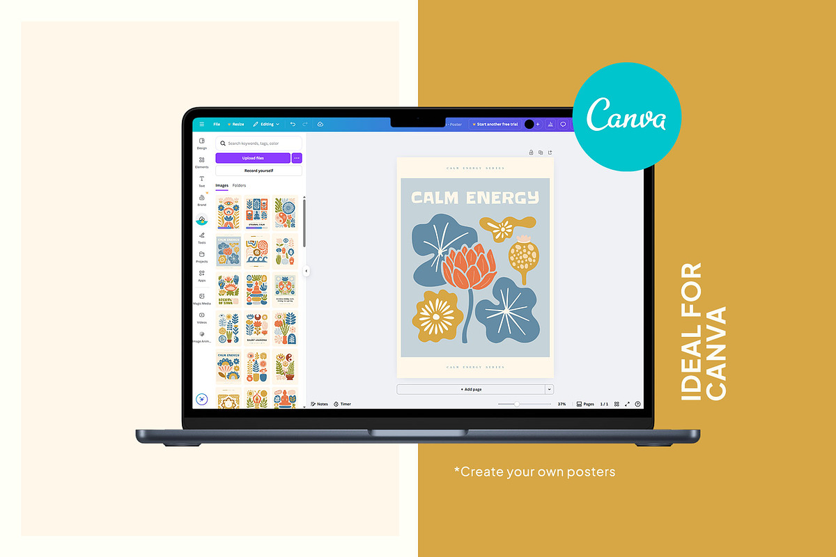 Calm Energy | Wall Art Creator, an Object Graphic by Leleka.Store (Photo 14 of 18)