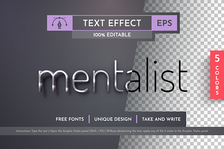 Metal Editable Text Effects, a Layer Style Add-On by rwgusev