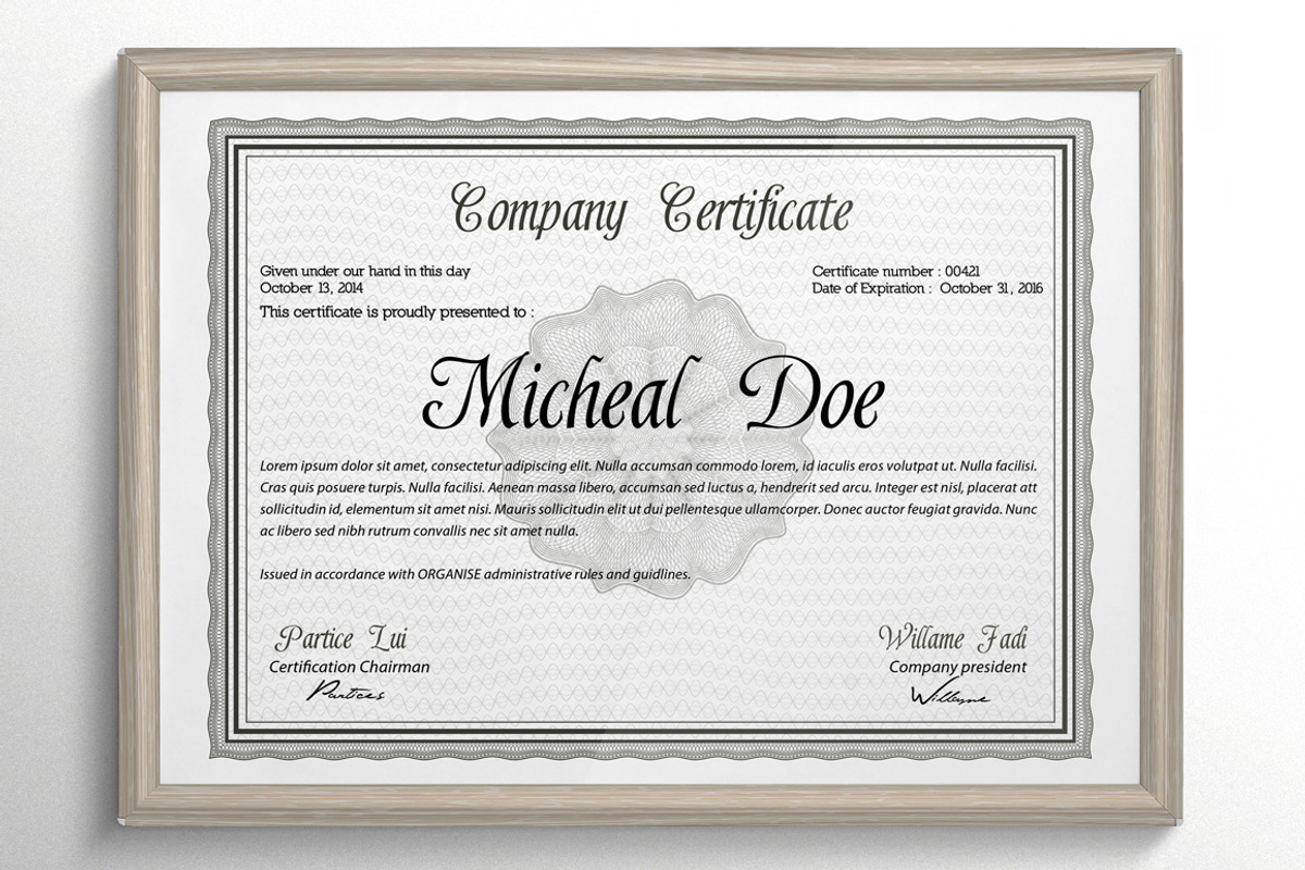 Certificate or Diploma Templates, a Stationery Template by idesignstudio (Photo 2 of 5)