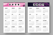 Calendar Set For 2025 to 2028 Years, a Stationery Template by ContestDesign (Thumbnail 2 of 6)