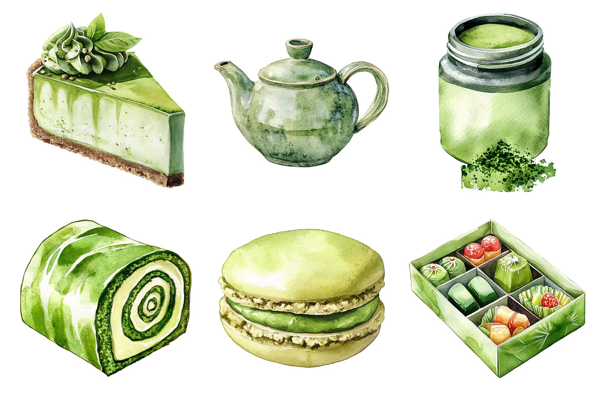 Matcha Green Tea Clipart, an Illustration by Daily.Designs (Photo 5 of 5)