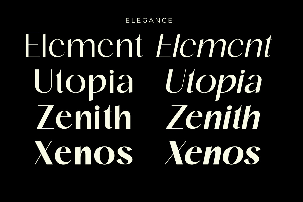 ELEGANCE | Sans Family, a Sans Serif Font by InkwellTypeCo (Photo 4 of 14)