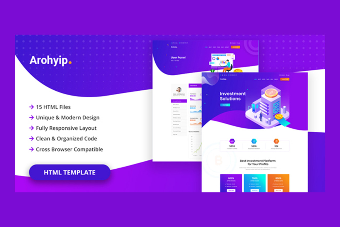 Arohyip - HYIP Investment Template, a HTML Template by THESOFTKING