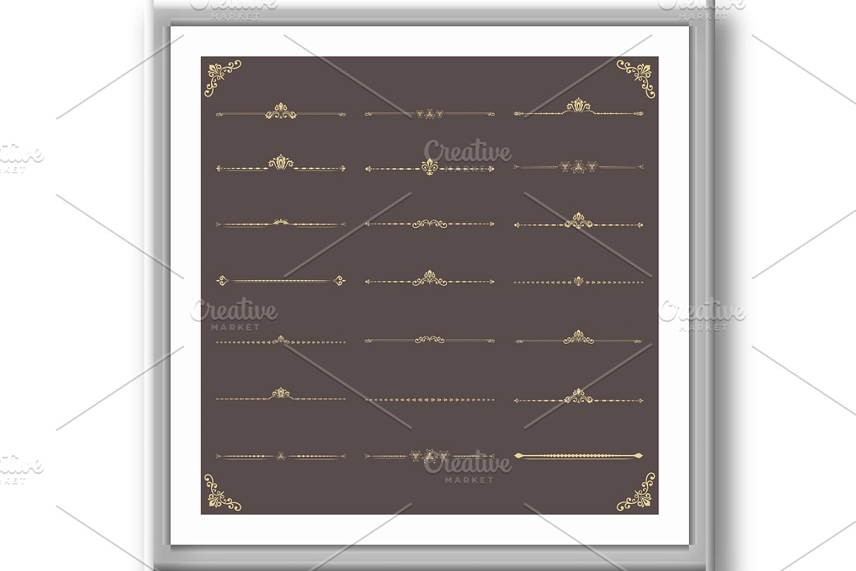 Vintage Big Set of Horizonyal, a Decorative Illustration by FineArtStudio (Photo 3 of 3)