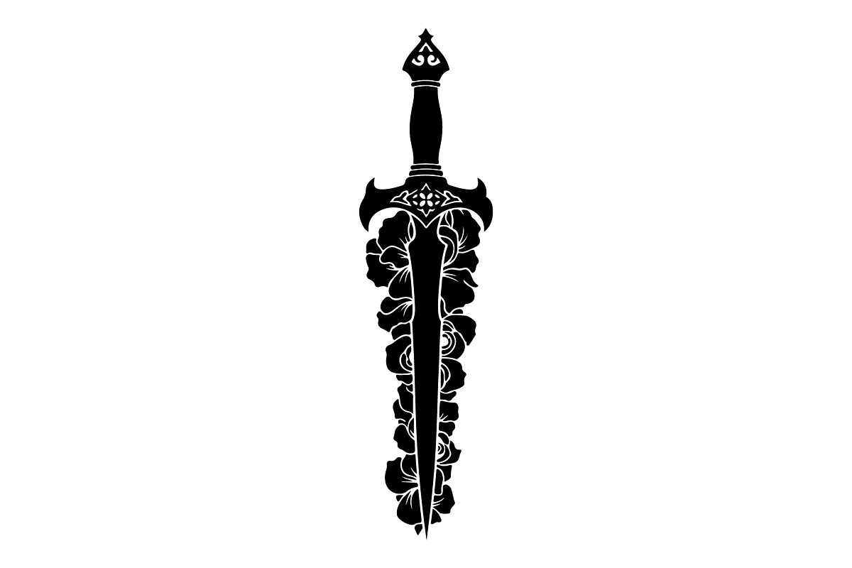 Ornamental Dagger Silhouette Bundle, an Object Illustration by Gaye Art (Photo 7 of 15)