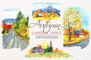 Autumn Landscape Clipart