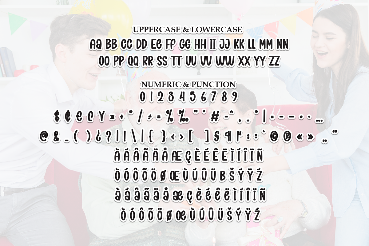 Birthday Family | Script Font, a Script Font by Scratchones (Photo 7 of 9)