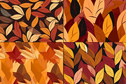 20 Seamless Autumn Leaves Patterns, a Pattern Graphic by Nordic Design (Thumbnail 7 of 9)