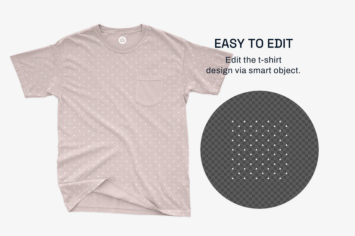 Comfort Colors Pocket Tee Mockups, a Shirt Mockup by GraphicHero (Photo 5 of 9)
