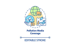 Pollution Media Coverage Icon