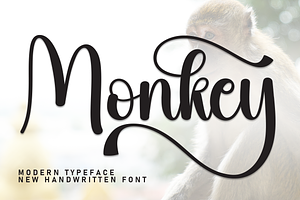 Monkey Script Font