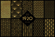 1920 Art Deco Seamless Patterns, a Pattern Graphic by The Paper Town (Thumbnail 12 of 15)