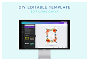 Editable Floral Wedding Invitation, an Invitation Template by ForeverPrint (Thumbnail 9 of 9)