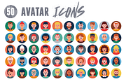 50 Avatar Icons, an Icon by Dighital (Thumbnail 3 of 6)