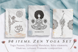 Zen Yoga Set. 96 items