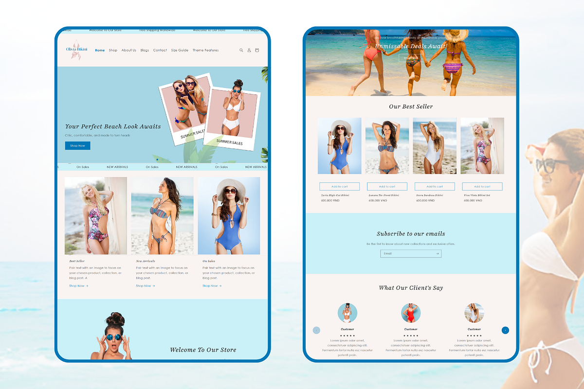 Olivia - Blue Shopify Theme, a Shopify Template by Xynotheme (Photo 2 of 7)
