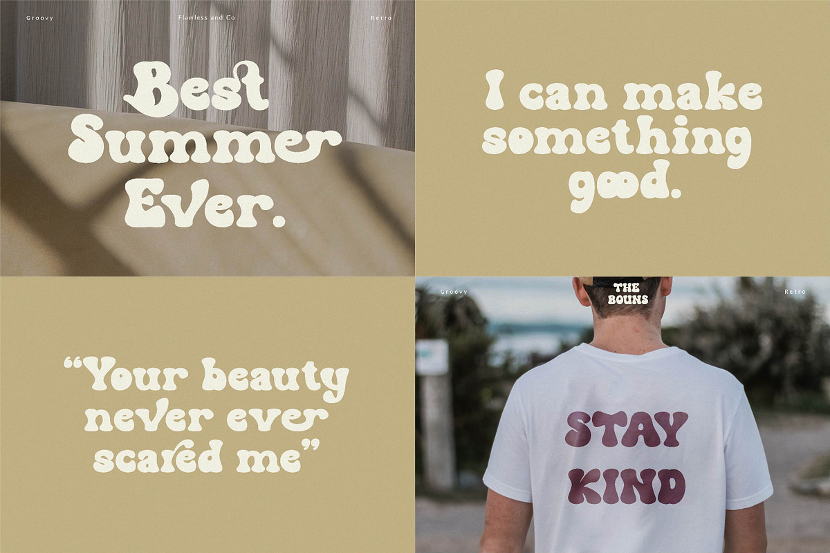 Groovy Retro Special Bundle, a Handwritten Font by Flawless And Co (Photo 4 of 6)