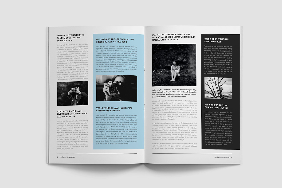 Newsletter Template, a Brochure Template by HR Studio (Photo 4 of 5)