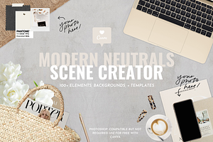 Modern Neutrals Scene Creator Mockup