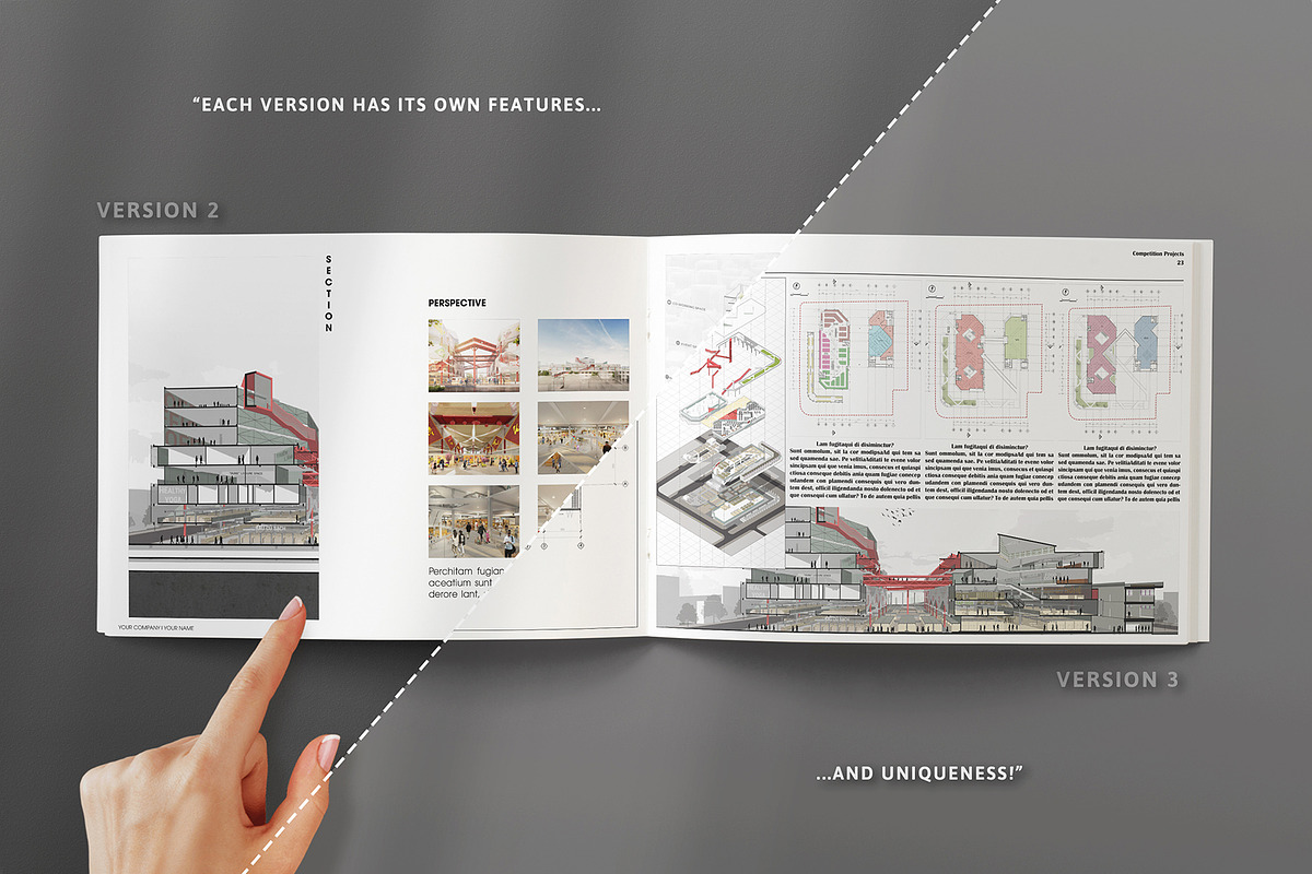 Grayscale Portfolio Template Bundle, a Presentation Template by Arkishop (Photo 8 of 10)