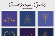 Secret Magic Symbols  Illustrations, a Decorative Illustration by Irena Art (Thumbnail 6 of 11)
