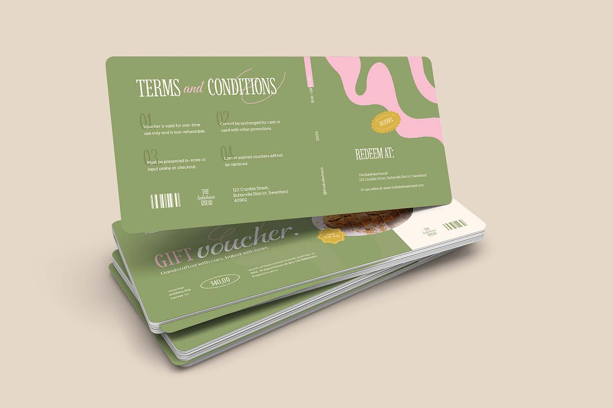 The Bakehaus - Gift Voucher, a Print Template by VUNIRA (Photo 2 of 3)