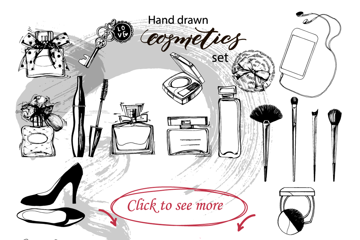 Set to create a fashion illustration, an Object Graphic by Gulnara Khadeeva (Photo 2 of 5)