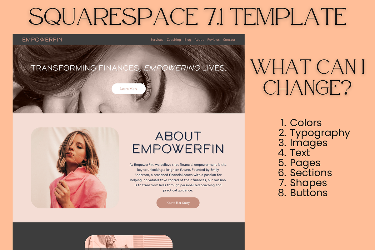 Coaching Squarespace 7.1 Website, a Squarespace Template by Lumina Alchemy (Photo 4 of 9)