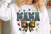 Coquette Autism Mama PNG, an Illustration by designcity5 (Thumbnail 4 of 4)