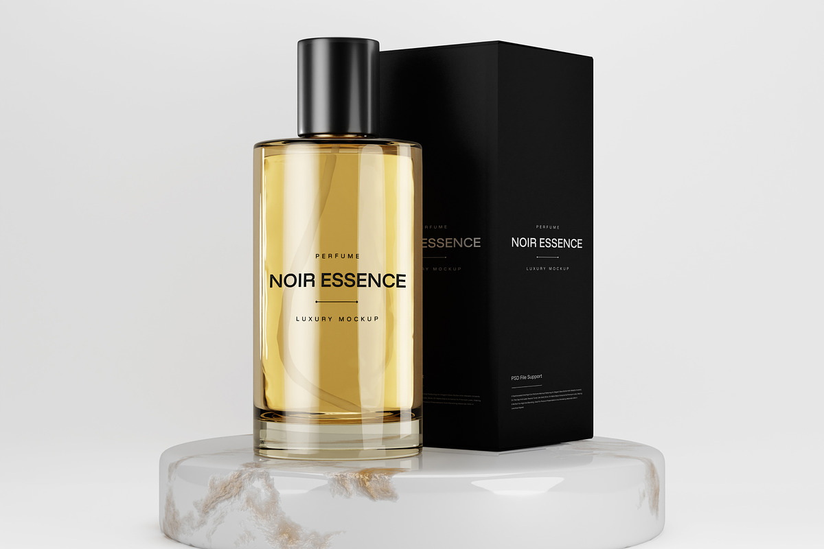 Bottle Perfume Mockup, a Packaging Mockup by SLAB! Design (Photo 4 of 6)