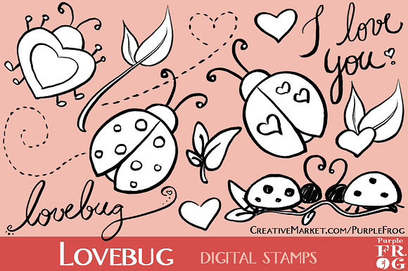 Lovebug Digital Stamps Brushes