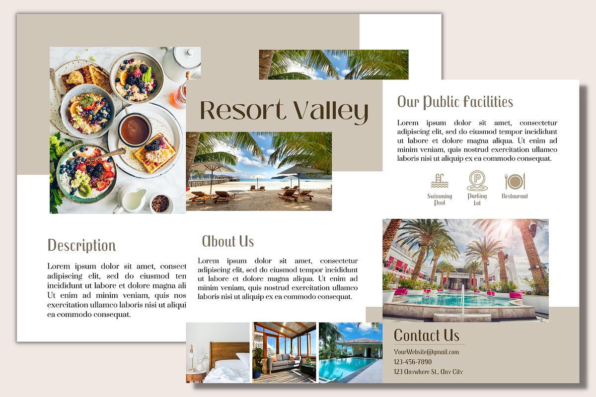 Modern Resort Valley Bi-Fold Brochu, a Brochure Template by Daily Creative (Photo 1 of 5)