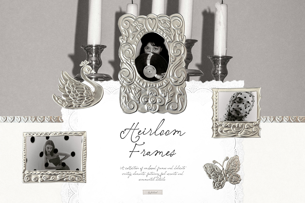 70+ Vintage Foil Frame & Elements, an Object Graphic by Feelsoul (Photo 1 of 11)