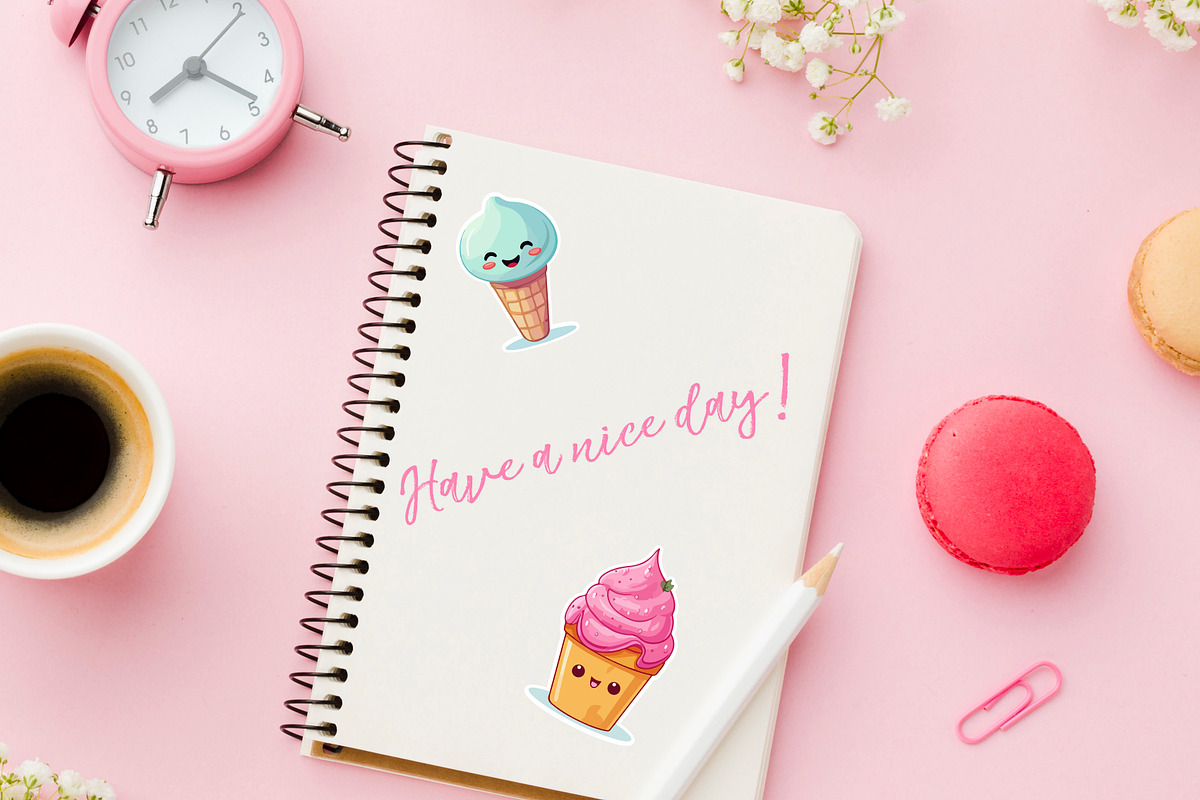 Cute and fun Ice cream design bundle, an Object Graphic by Doodle emporium (Photo 3 of 14)