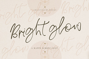 Bright Glow Script Font