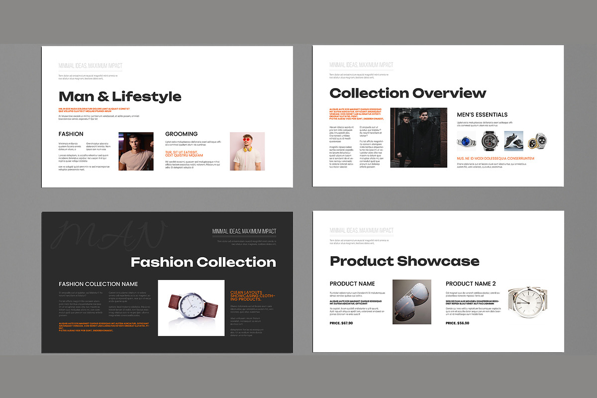 Men’s Fashion Presentation Template