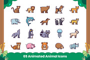 65 Animated Animal Icons, an Icon by Flat Icons (Thumbnail 6 of 7)